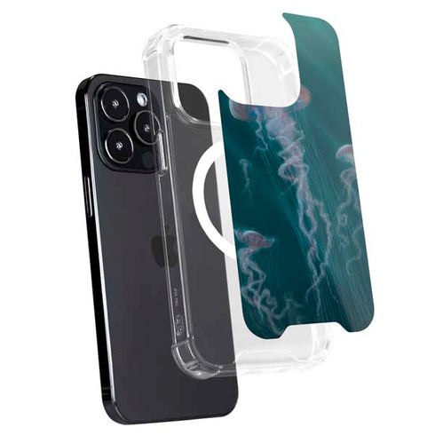 Blue Jellyfish by Vincent Hie iPhone 15 Pro MagSafe Case
